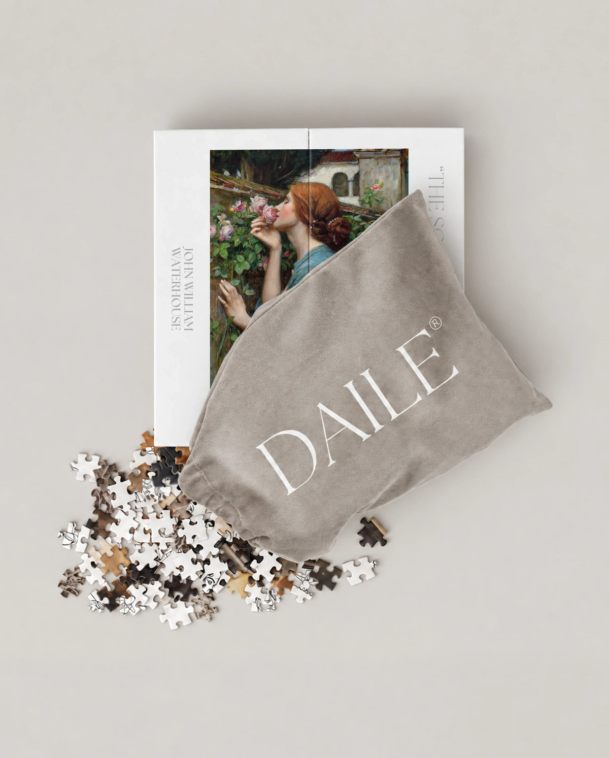 DAILE Mini set seen from above with pouch #set:mini