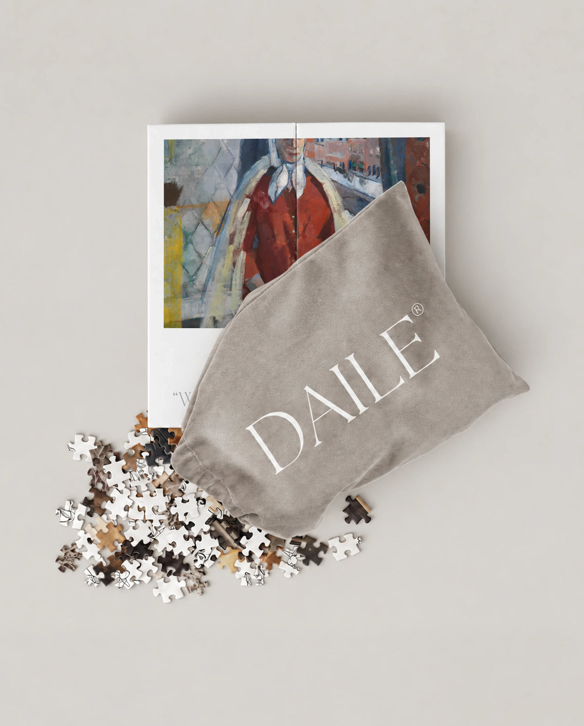 DAILE Mini set seen from above with pouch #set:mini