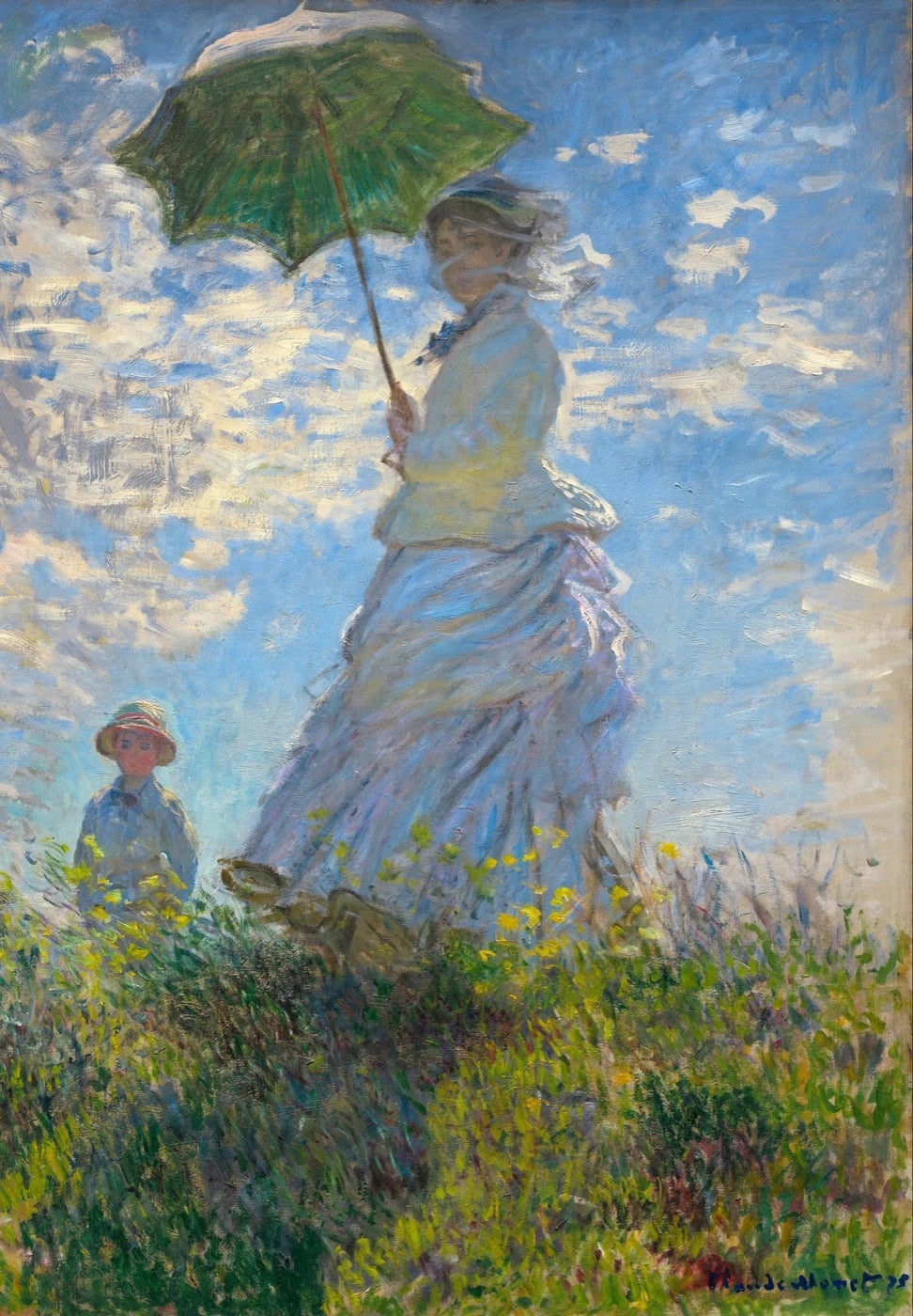 Woman with a Parasol by Monet.